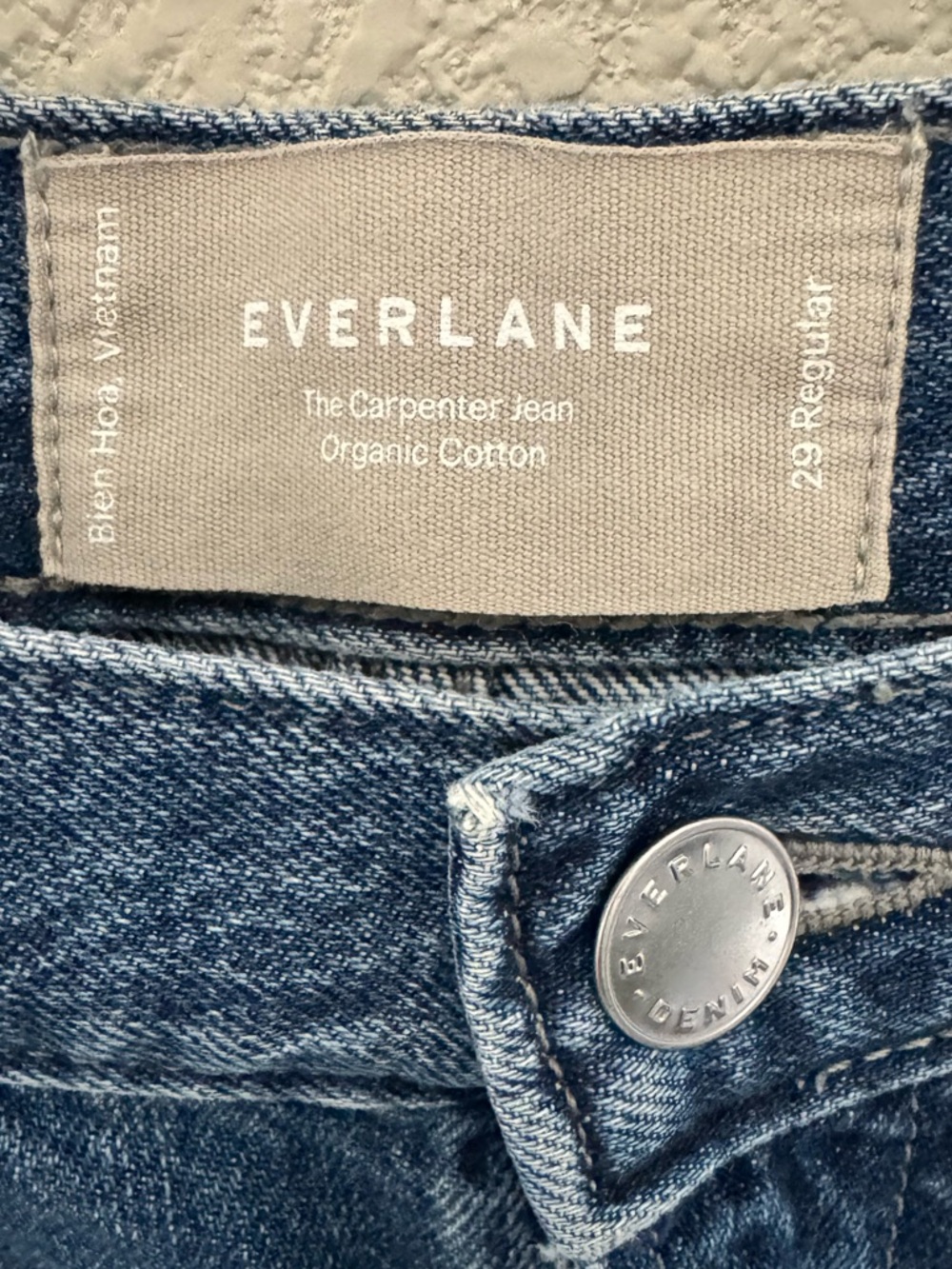 Everlane The Carpenter Jeans 29 Blue Denim Organic Cotton Slouchy Baggy 90s Y2K - Picture 14 of 14
